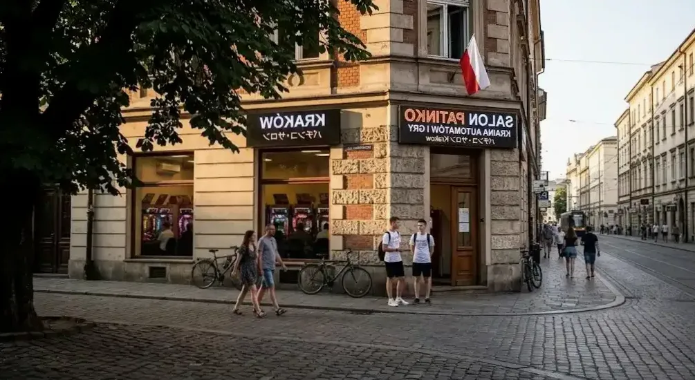 Założyciel przy pierwszych automatach