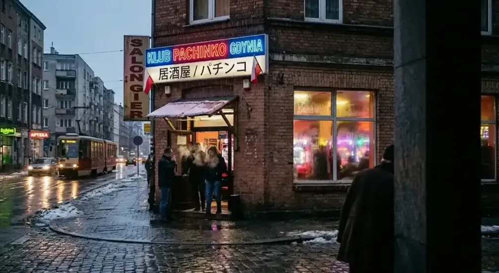 Wnętrze klubu Pachinko Land